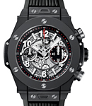 Big Bang Unico Black Magic in Microblasted and Polished Black Ceramic on Black Rubber Strap with Matte Black Skeleton Dial