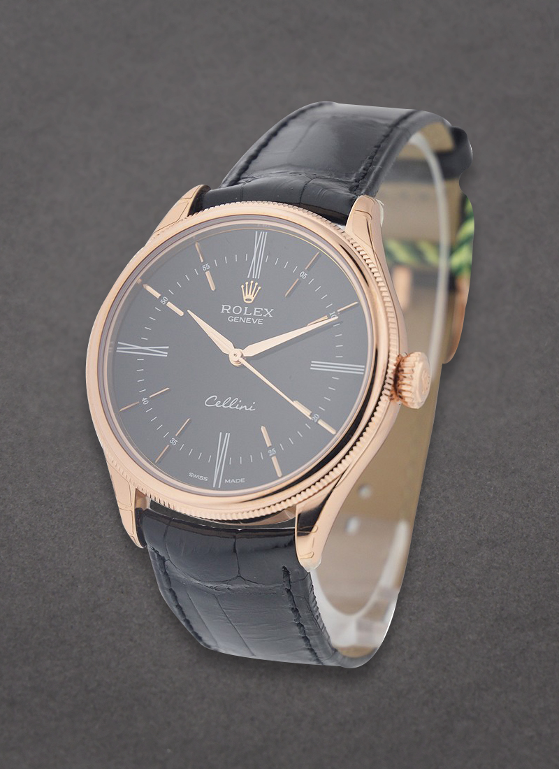 Pre-Owned Rolex Cellini Time 39mm in Rose Gold