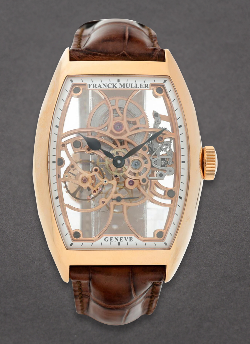 Franck Muller Cintree Curvex in Rose Gold