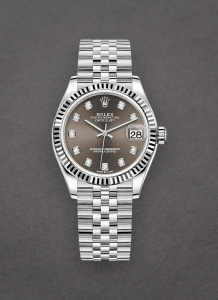 Rolex Unworn 278274-0008 Mid Size 31mm Datejust in Steel with Fluted Bezel 278274-0008