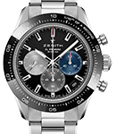 Chronomaster Sport 41mm in Steel with Black Bezel on Steel Bracelet with Black Dial