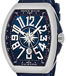 VanGuard Yachting 45mm in Steel on Blue Nylon Rubber Strap with Blue Dial