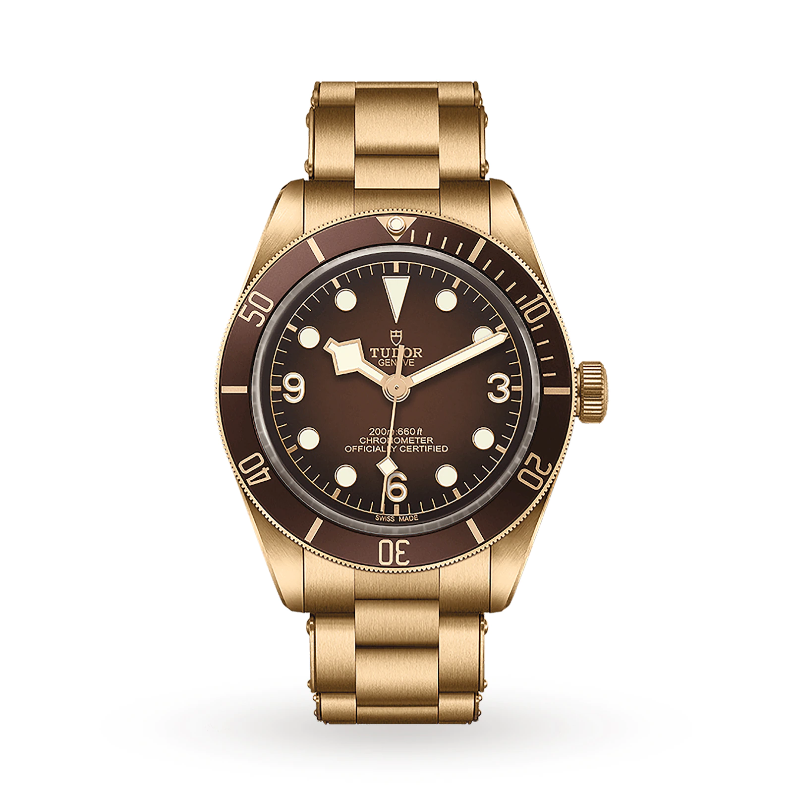 Heritage Black Bay in Bronze with Brown Bezel on Riveted Bronze Bracelet with Brown Dial