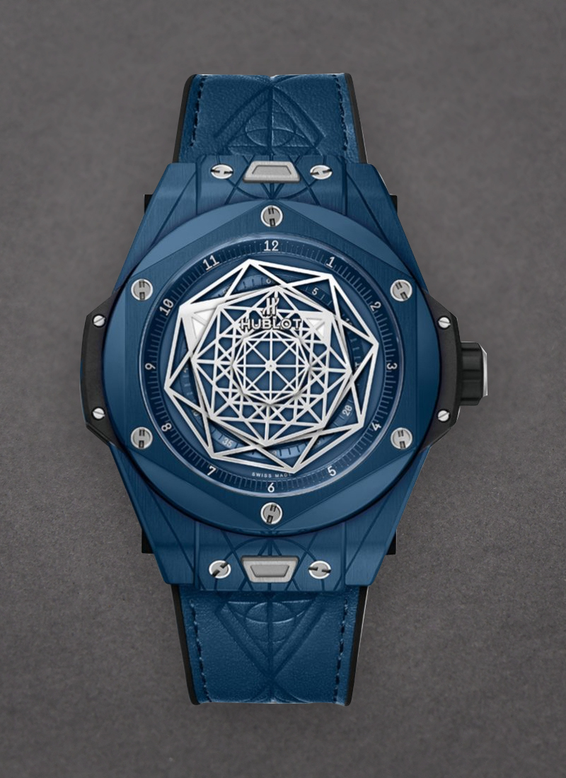 Hublot Big Bang Sang Bleu in Blue Ceramic with Black Composite Bezel