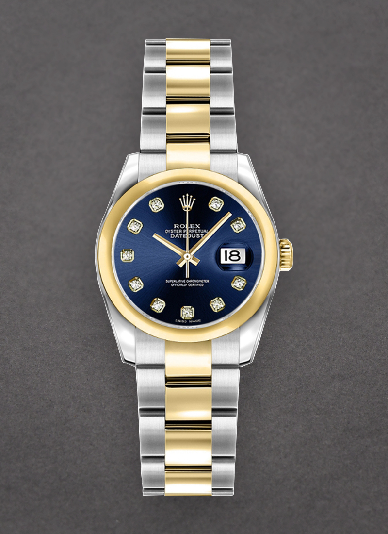 Pre-Owned Rolex Lady 26mm Datejust in Steel with Yellow Gold Domed Bezel