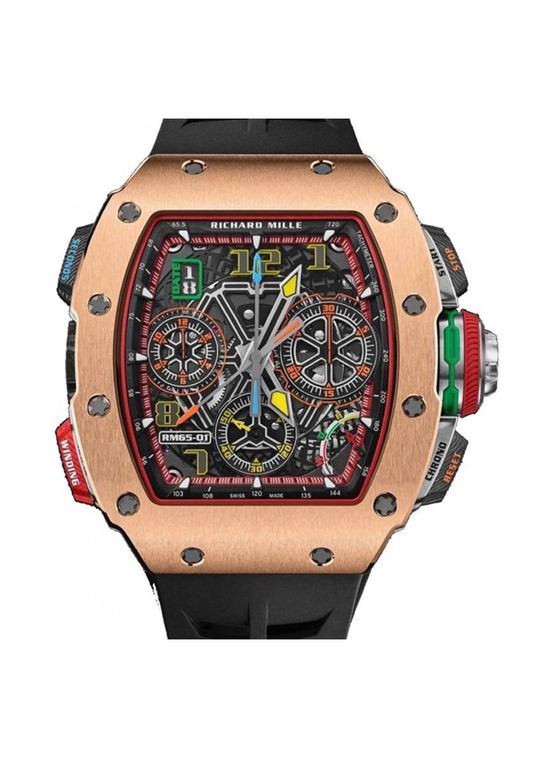Richard Mille Rm65-01 Split-seconds Chronograph in Rose Gold
