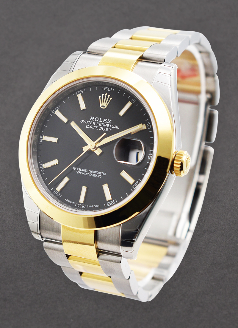 Pre-Owned Rolex Datejust II 41mm in Steel with Yellow Gold Smooth Bezel