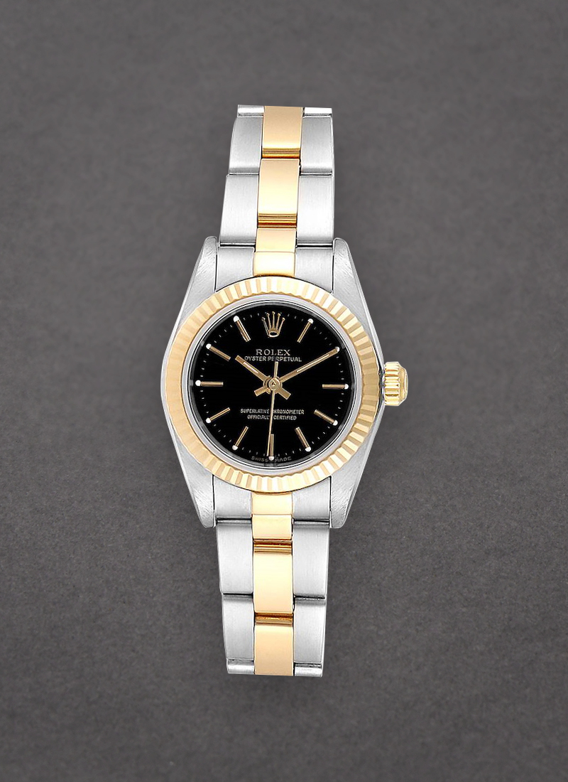 Pre-Owned Rolex 2-Tone Oyster Perpetual No Date Lady's