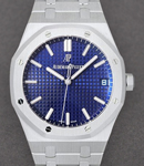 Royal Oak 41mm in White Gold - Limited Edition to 300 pcs. on White Gold Bracelet with Blue Dial