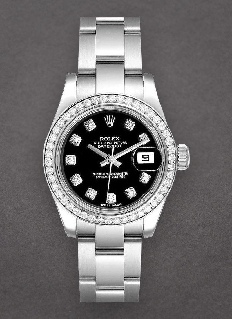 Rolex Unworn Datejust 26mm in Steel with Diamond Bezel