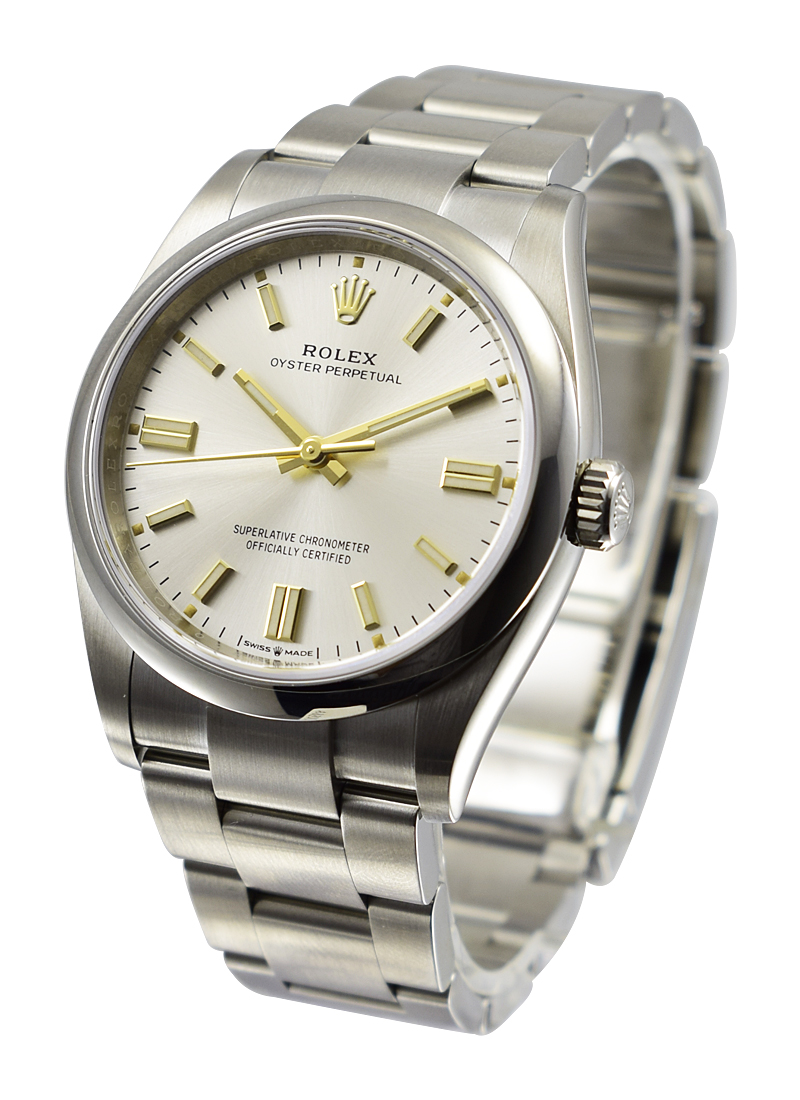 Pre-Owned Rolex Oyster Perpetual No Date 36mm in Steel with Smooth Bezel