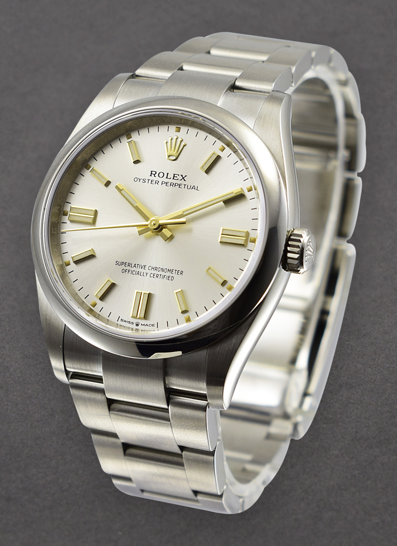 Pre-Owned Rolex Oyster Perpetual No Date 36mm in Steel with Smooth Bezel