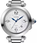 Pasha 41mm in Steel on Steel Bracelet with Silver Dial