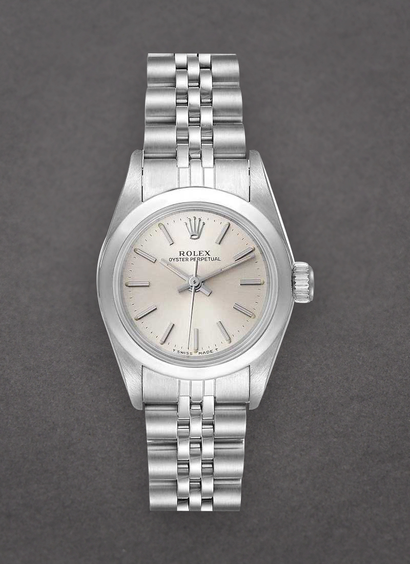 Pre-Owned Rolex Date 26mm in Steel with Smooth Bezel