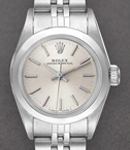 Date 26mm in Steel with Smooth Bezel on Jubilee Bracelet with Silver Stick Dial