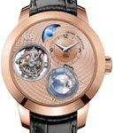 Planetarium Tri-Axial Tourbillon in Pink Gold on Black Crocodile Leather Strap with Pink Gold Dial