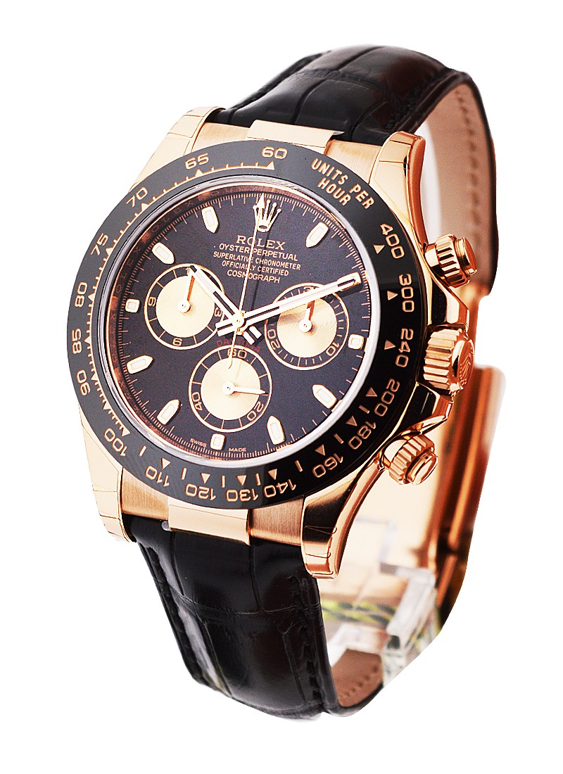 Pre-Owned Rolex Daytona Chronograph 40mm in Rose Gold with Ceramic Bezel 