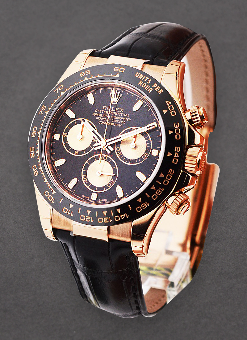 Pre-Owned Rolex Daytona Chronograph 40mm in Rose Gold with Ceramic Bezel 