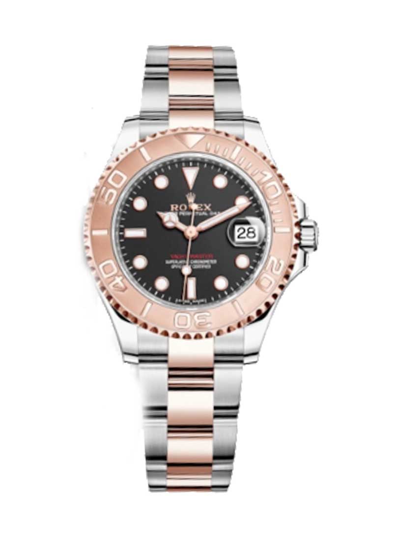 Pre-Owned Rolex Yacht-Master 37mm in Steel with Rose Gold Bezel