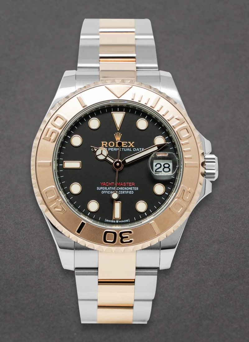 Pre-Owned Rolex Yacht-Master 37mm in Steel with Rose Gold Bezel