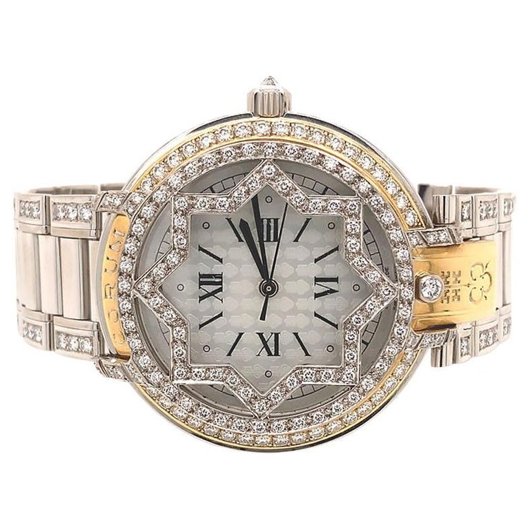 Corum Special Edition 18K White Gold & Yellow Gold Accent with Diamond Bezel