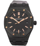 Royal Oak Automatic 34mm in Black Ceramic on Black Ceramic Bracelet with Black Dial
