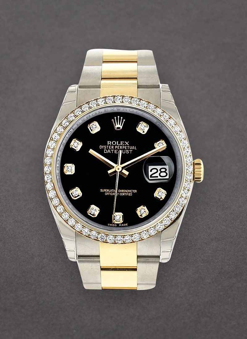 Pre-Owned Rolex Datejust 2-Tone 36mm with Diamond Bezel