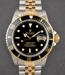 Submariner 40mm in Steel with Black Bezel on Bracelet with Black Dial