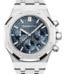 Royal Oak Chronograph 38mm in Steel on Steel Bracelet with Blue Dial