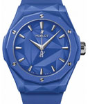 Classic Fusion Orlinski 40mm in Blue Ceramic on Blue Rubber Strap with White Dial