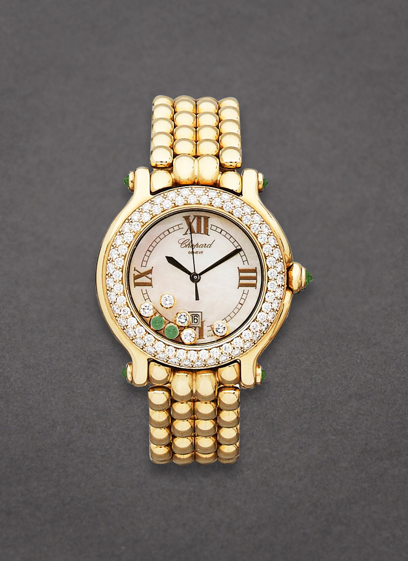 Chopard Happy Sport Round with 2 Row Diamond Bezel