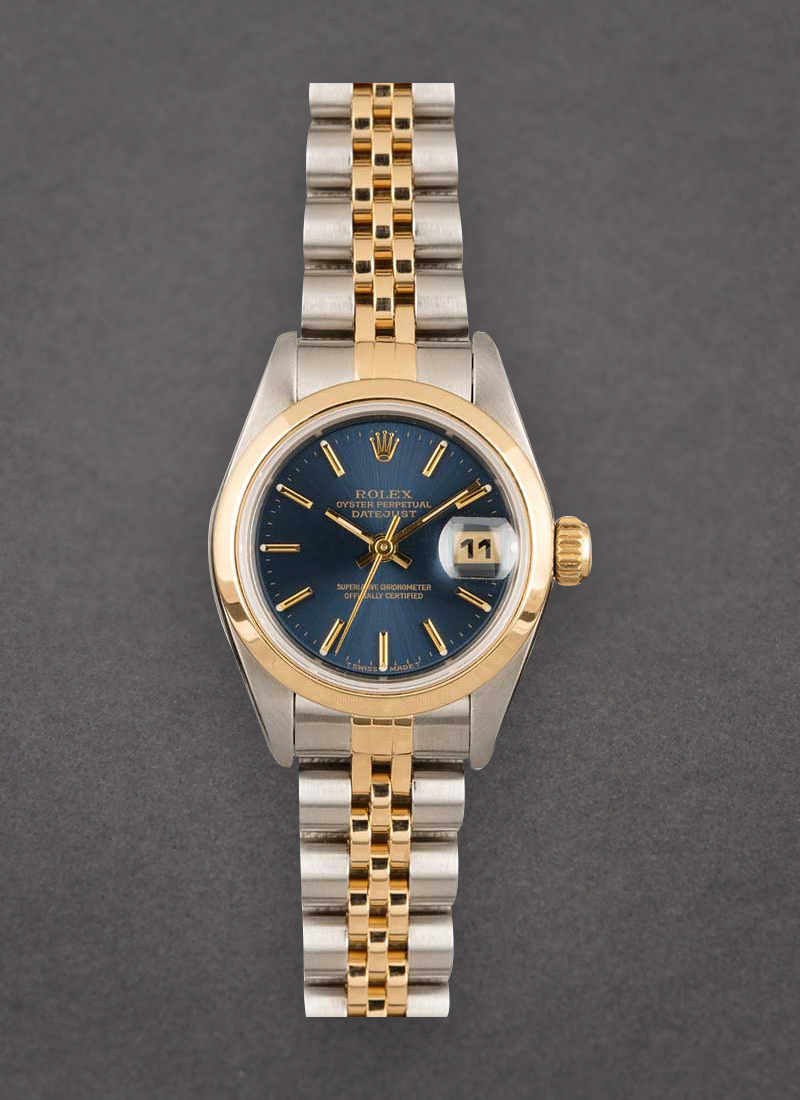 Pre-Owned Rolex Datejust Ladies 26mm in Steel with Yellow Gold Smooth Bezel