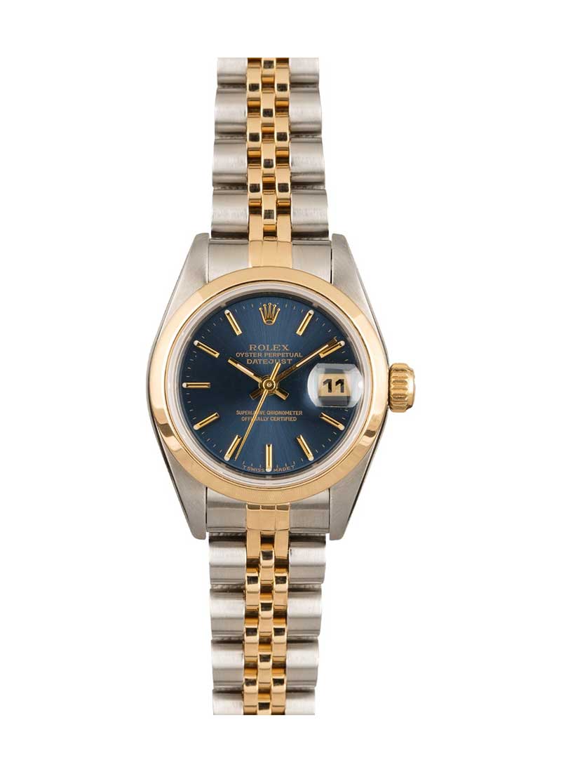 Pre-Owned Rolex Datejust Ladies 26mm in Steel with Yellow Gold Smooth Bezel