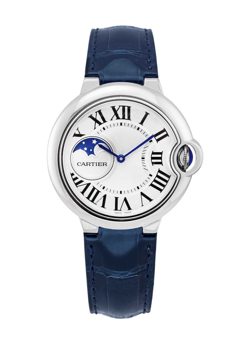 WSBB0029 Cartier Ballon Bleu Stainless Steel on Strap | Essential Watches