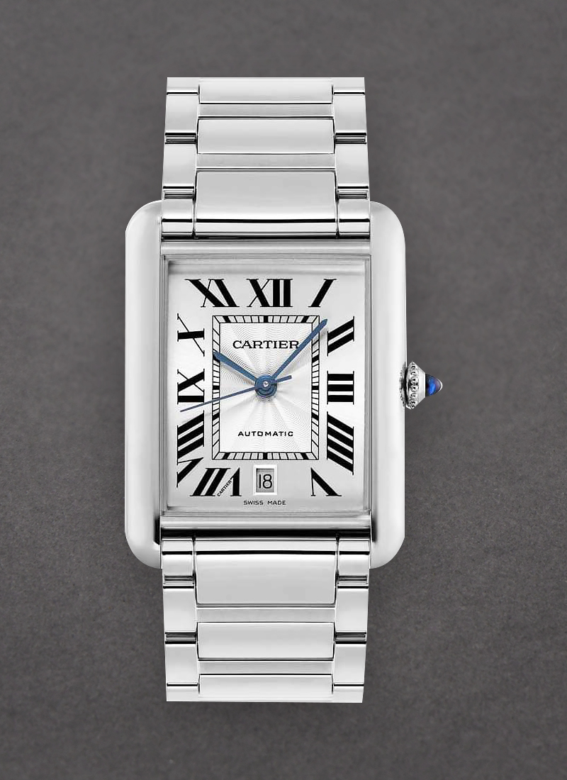 Cartier Tank Must Extra Large in Steel