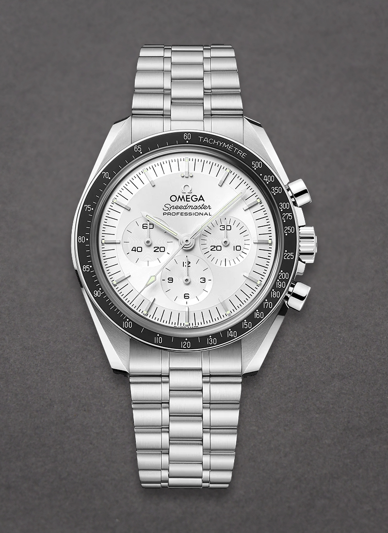 Omega Speedmaster Professional Moonwatch Canopus in White Gold with Black Bezel