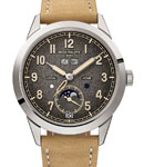 5326G - Annual Calendar in White Gold on Brown Calfskin Leather Strap with Charcoal Gray Dial