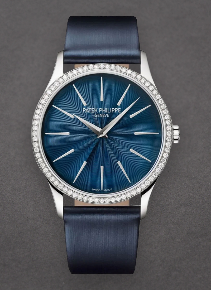 Patek Philippe Calatrava 4997/200G-001 35mm Automatic in White Gold with Diamond Bezel