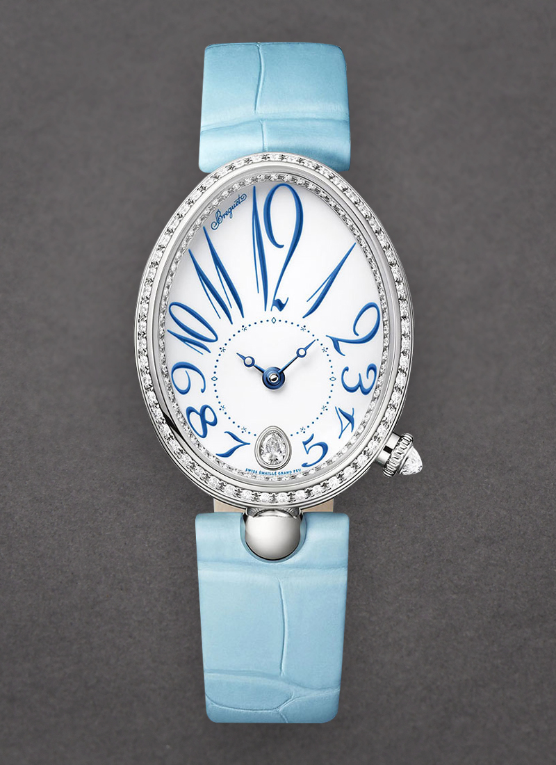 Breguet Reine de Naples Automatic in White Gold with Diamond Bezel