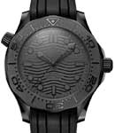 Seamaster Diver 300m Co-Axial Master Chronometer 43.5mm in Black Ceramic on Black Rubber Strap with Black Dial