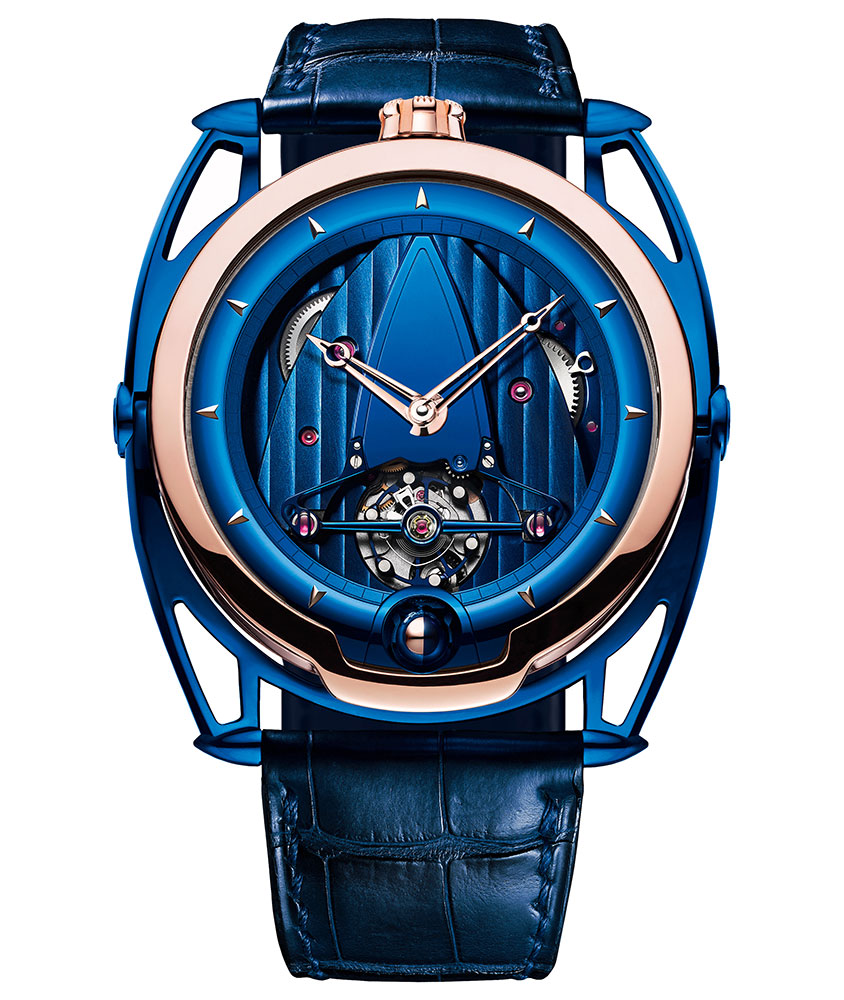 De Bethune DB 28 in Rose Gold with Blued Titanium Floating Lugs