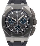 Royal Oak Offshore Chronograph in Titanuium Grey Rubber Interchangable Strap and Grey Dial - Blue Subdials