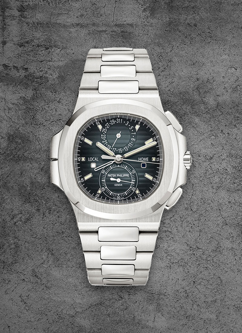 Patek Philippe Nautilus Travel Time Chronograph 5990 in Steel