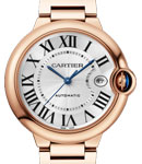 Ballon Bleu in Rose Gold on Rose Gold Bracelet with Silver Dial