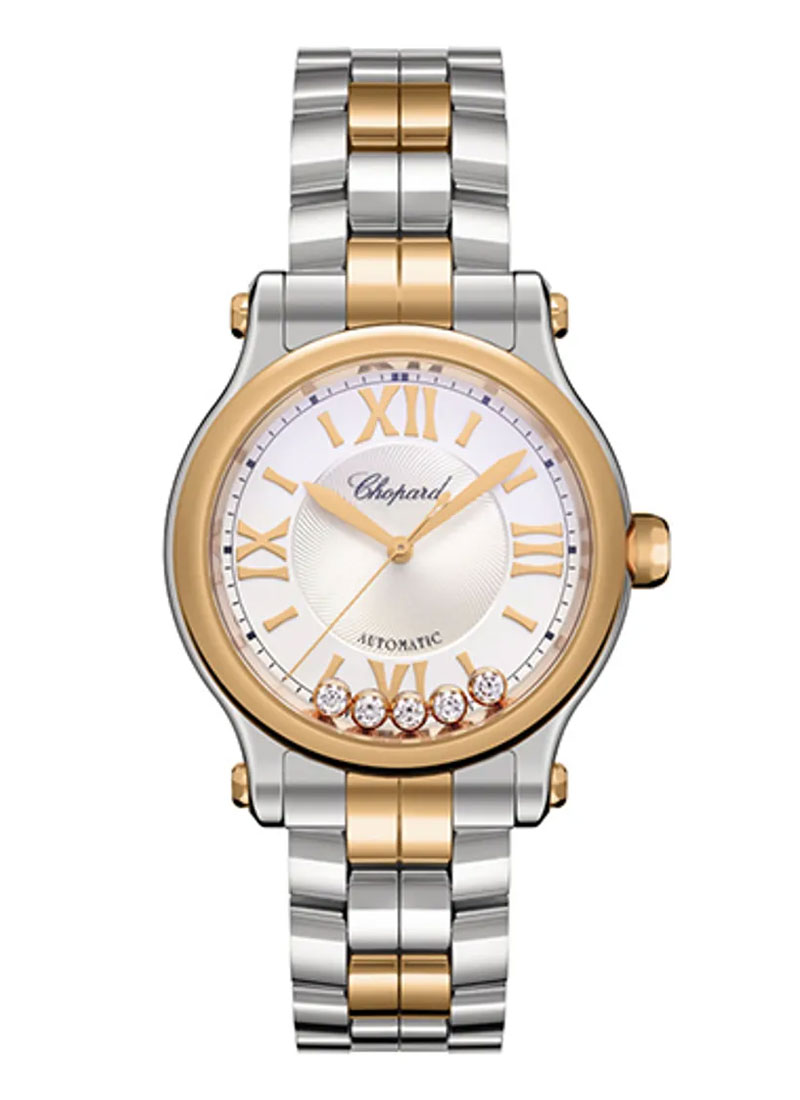 Chopard Happy Sport Automatic in Stainless Steel & Rose Gold