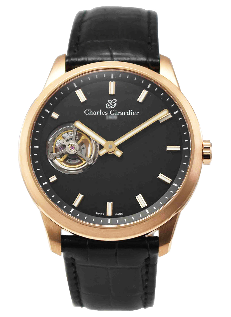 Charles Girardier Tourbillon Extra Thin 40.5mm in Rose Gold 1759RG