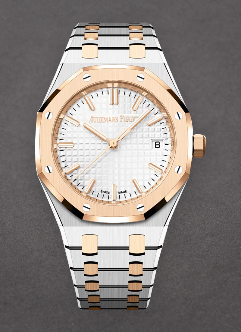 Audemars Piguet Royal Oak 34mm 50th Anniversary in Steel with Rose Gold Bezel