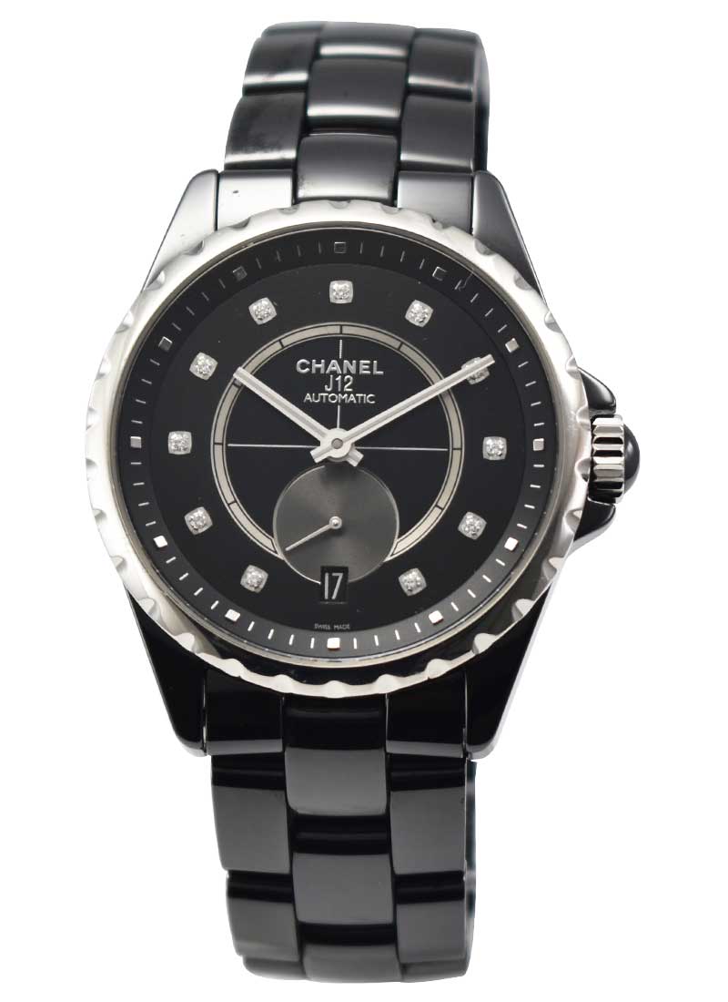 Chanel vintage premiere watch black gold metal