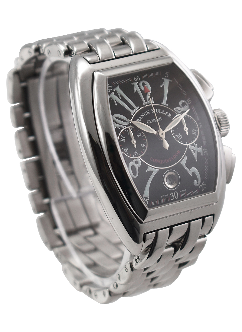 8000 SC Franck Muller Conquistador Chronograph Steel Rostovsky