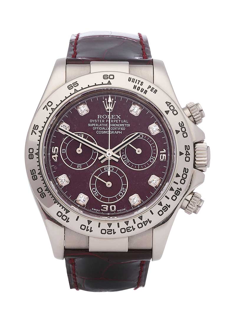 Pre-Owned Rolex Daytona Beach Chronograph 40mm in White Gold